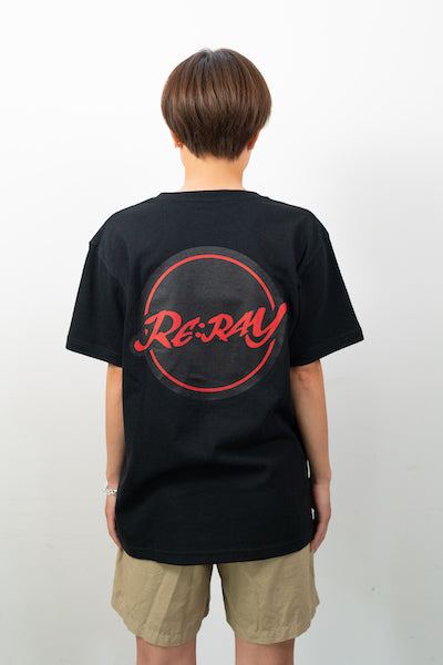 半袖Tシャツ バックプリント black