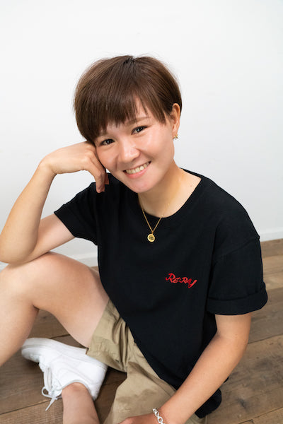 半袖Tシャツ バックプリント black